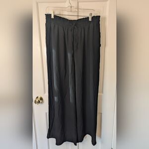 NWT Black Tape_ Brand Wide Leg Women's Dress Flare Pants Size Large $80 MSRP